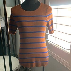 Tahari ASL Knit Top EUC